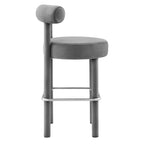 Toulouse Performance Velvet Bar Stool Set of 2