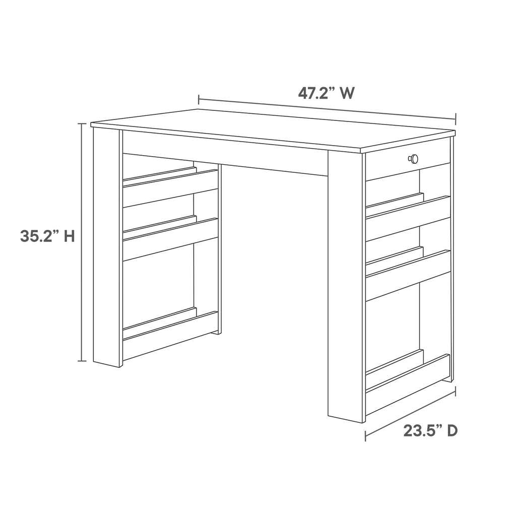 Galley 3-Piece Kitchen Island and Stool Set