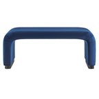 Koda Performance Velvet Waterfall Ottoman