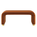 Koda Performance Velvet Waterfall Ottoman
