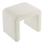 Simba Boucle Fabric Waterfall Stool
