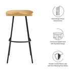 Concord Backless Wood Bar Stools - Set of 2