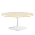 Lippa Round Artificial Travertine Coffee Table