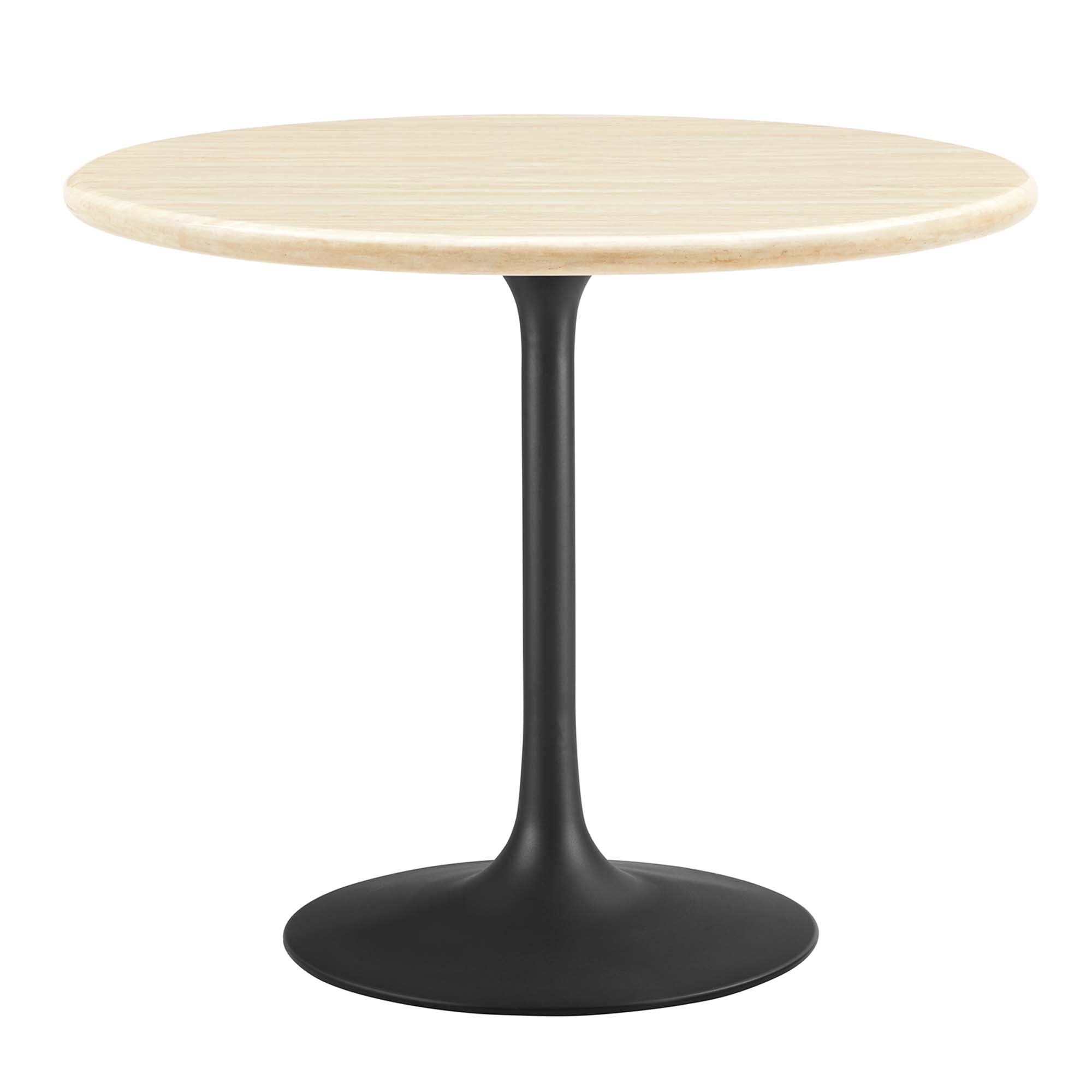 Lippa Round 36" Dining Table - EEI-6750-BLK-TRA