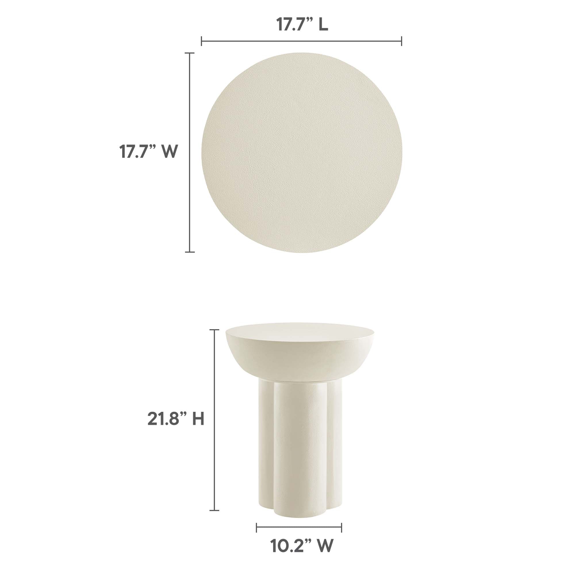 Caspian 40" Round Concrete Dining Table