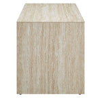 Mirella 53.5” Faux Travertine Bench