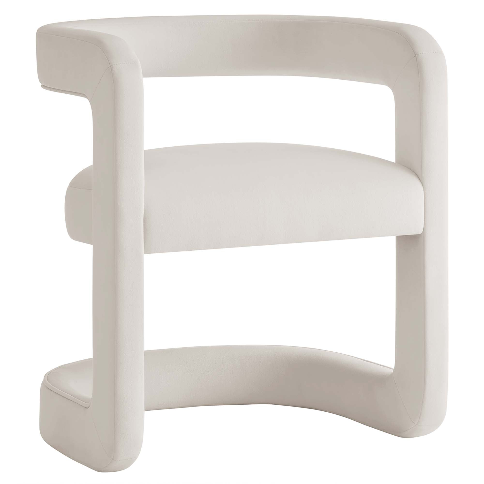 Winslow  Barrel Performance Velvet Dining Chair - EEI-7052-ALA