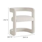 Winslow  Barrel Performance Velvet Dining Chair