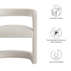 Winslow  Barrel Performance Velvet Dining Chair