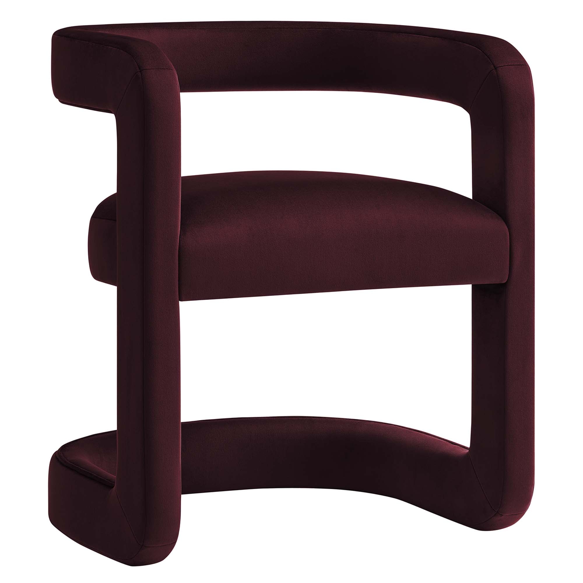 Winslow  Barrel Performance Velvet Dining Chair - EEI-7052-MUL