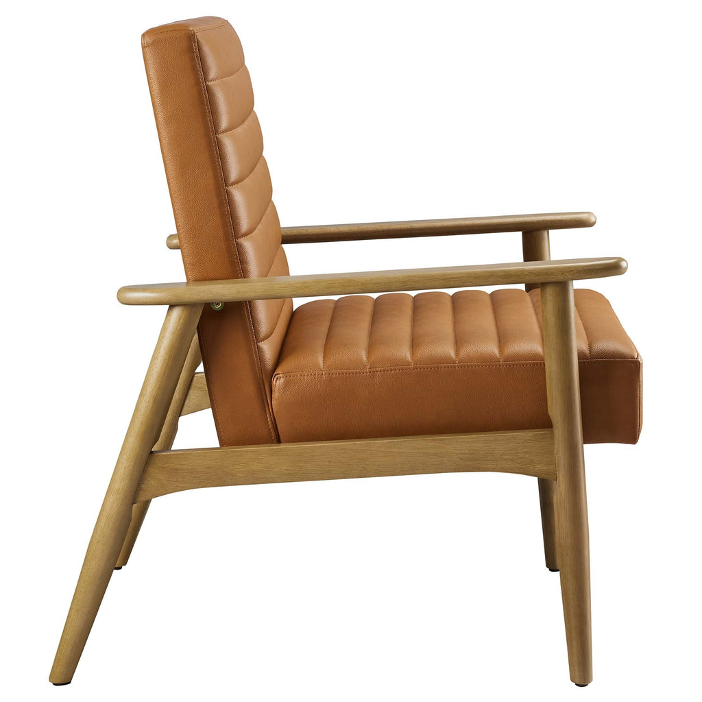 Jensen   Vegan Leather Accent Chair