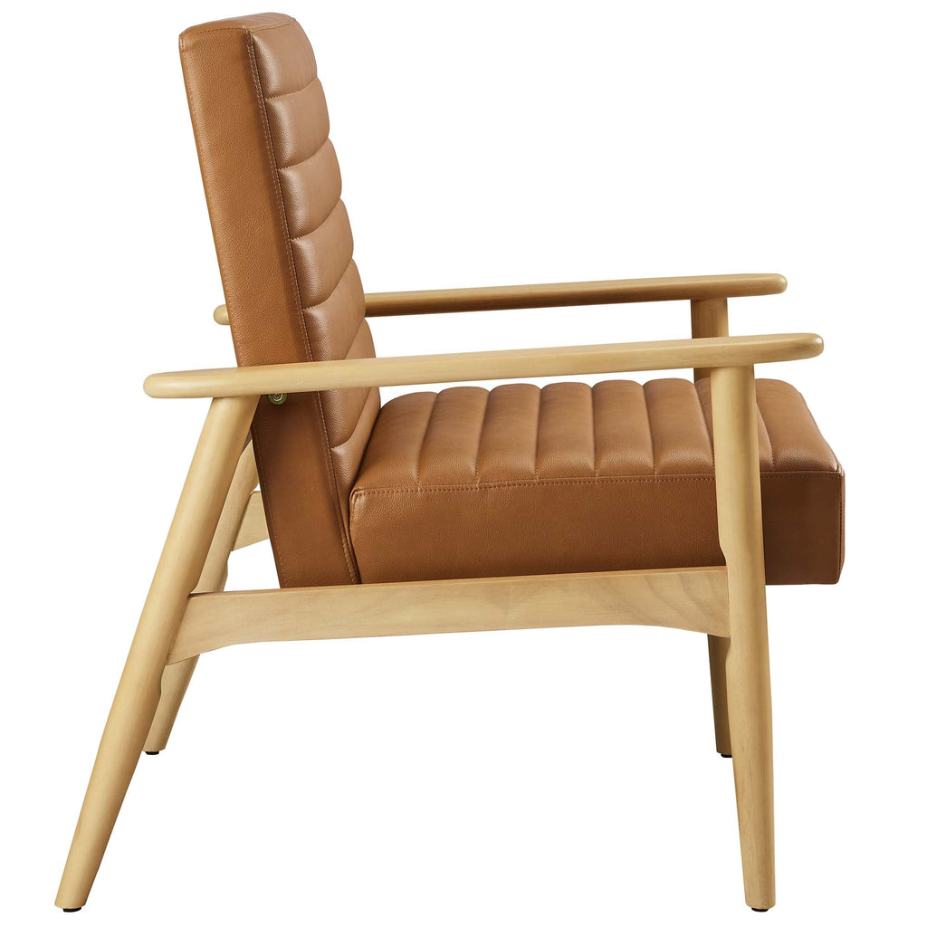 Jensen   Vegan Leather Accent Chair