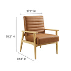 Jensen   Vegan Leather Accent Chair