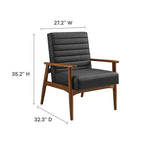 Jensen   Vegan Leather Accent Chair