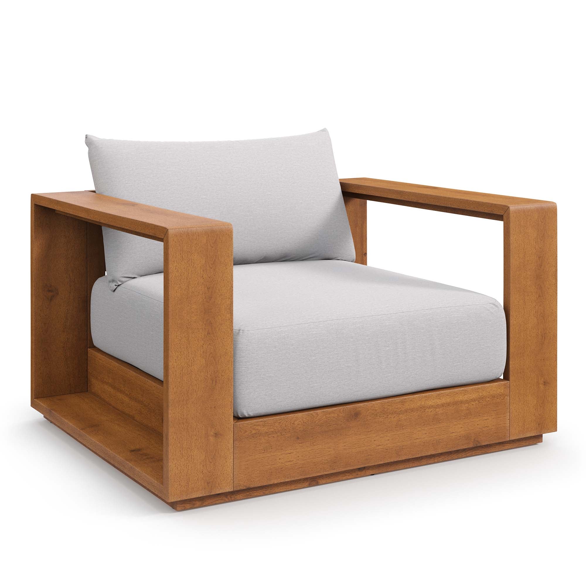 modern Outdoor Patio Acacia Wood Chair