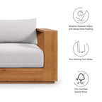 modern Outdoor Patio Acacia Wood Chair