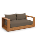 modern Acacia Wood Outdoor Patio Acacia Wood Loveseat