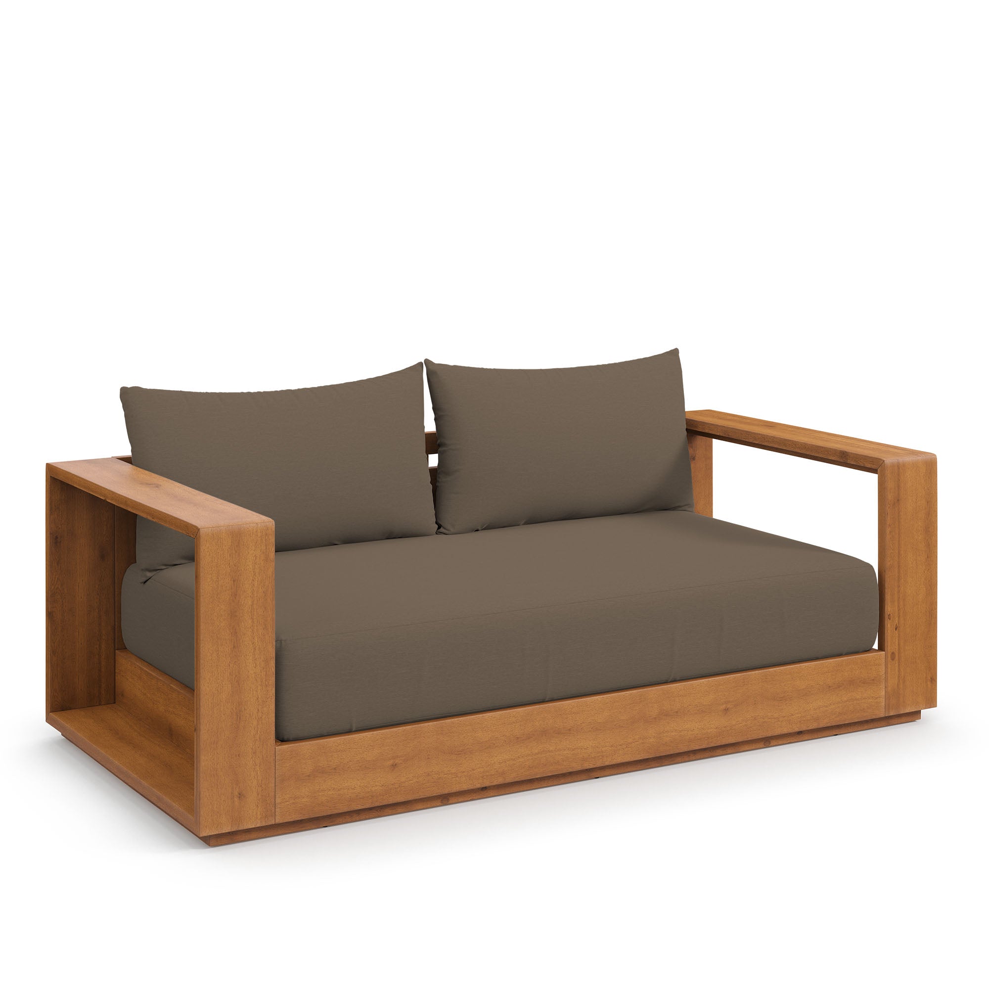 modern Acacia Wood Outdoor Patio Acacia Wood Loveseat