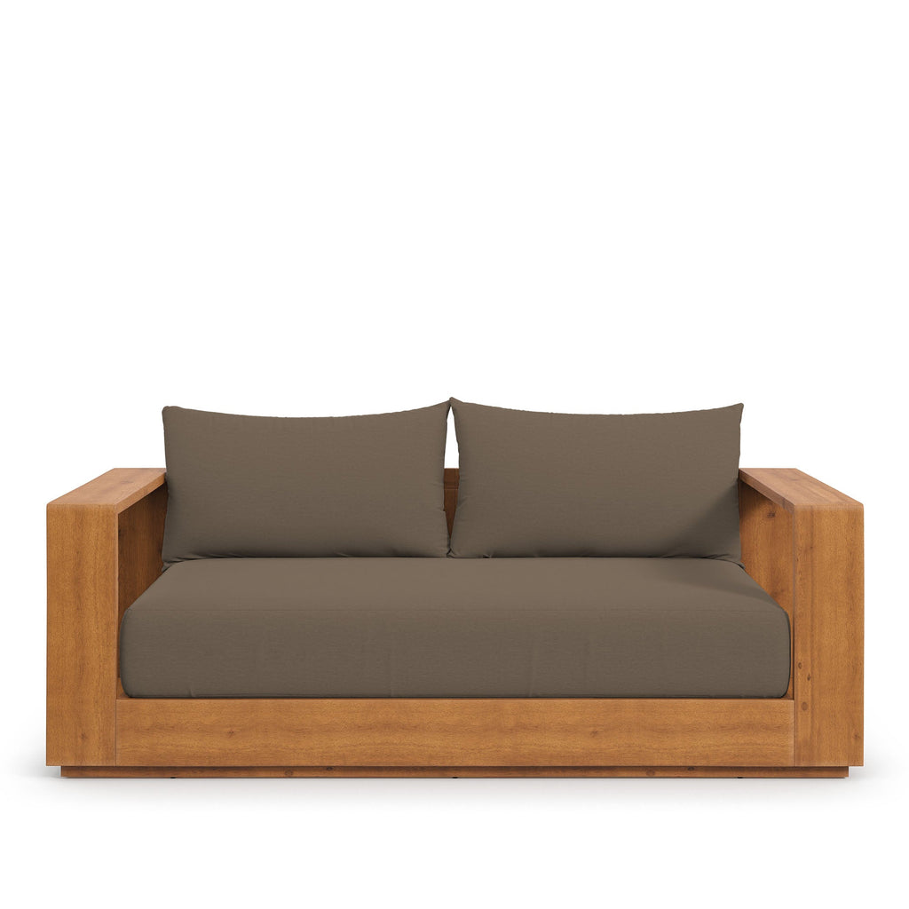 modern Acacia Wood Outdoor Patio Acacia Wood Loveseat