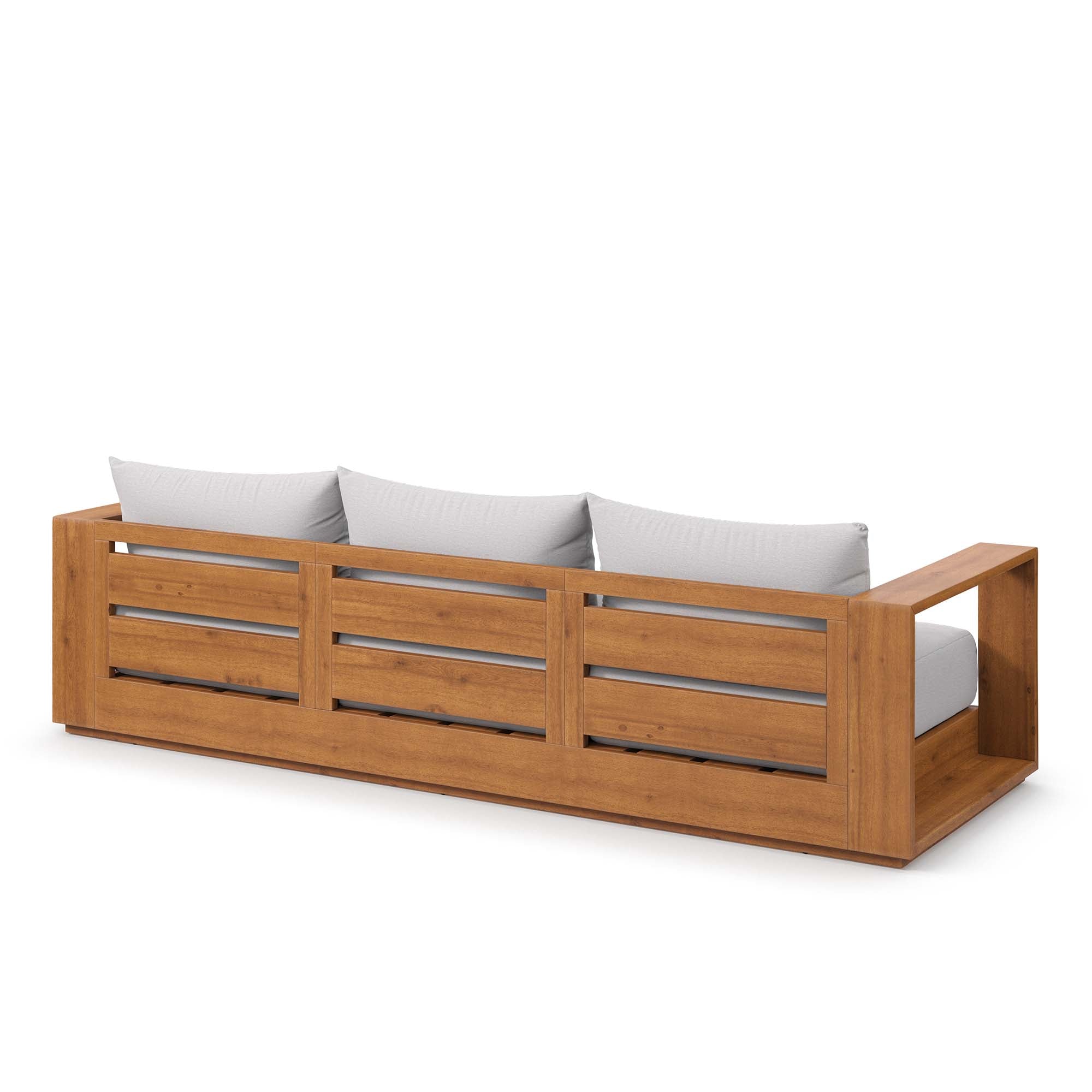 modern Outdoor Patio Acacia Wood Sofa