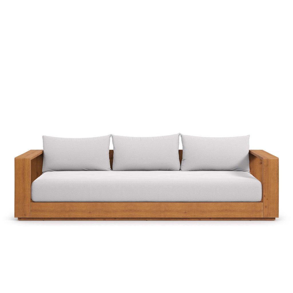 modern Outdoor Patio Acacia Wood Sofa