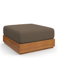 modern Outdoor Patio Acacia Wood Ottoman