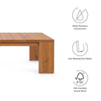 modern Outdoor Patio Acacia Wood Coffee Table