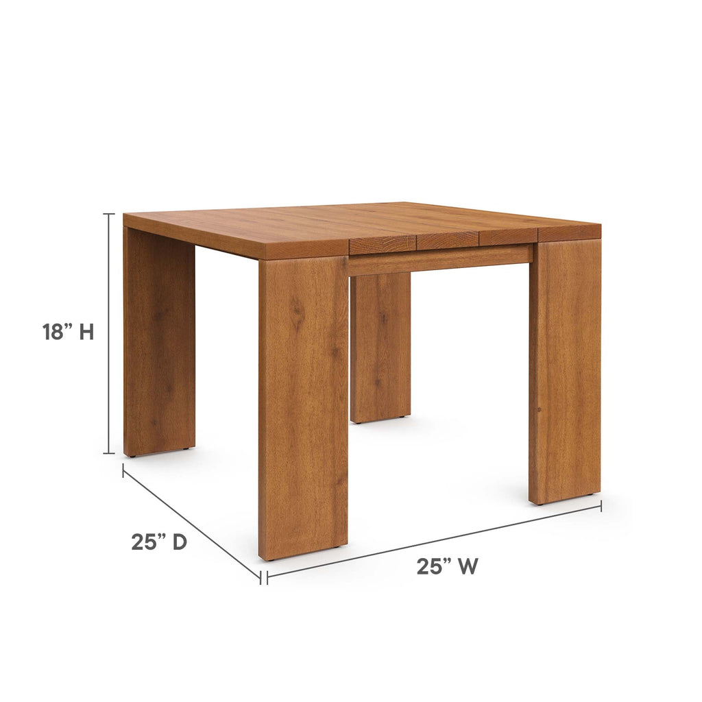 modern Outdoor Patio Acacia Wood Side Table