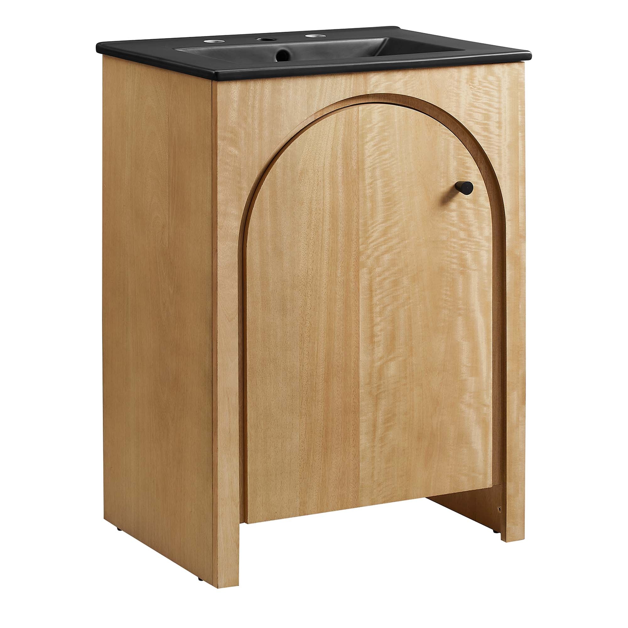 Appia Bathroom Vanity Basin Included - EEI-6789-OAK-BLK