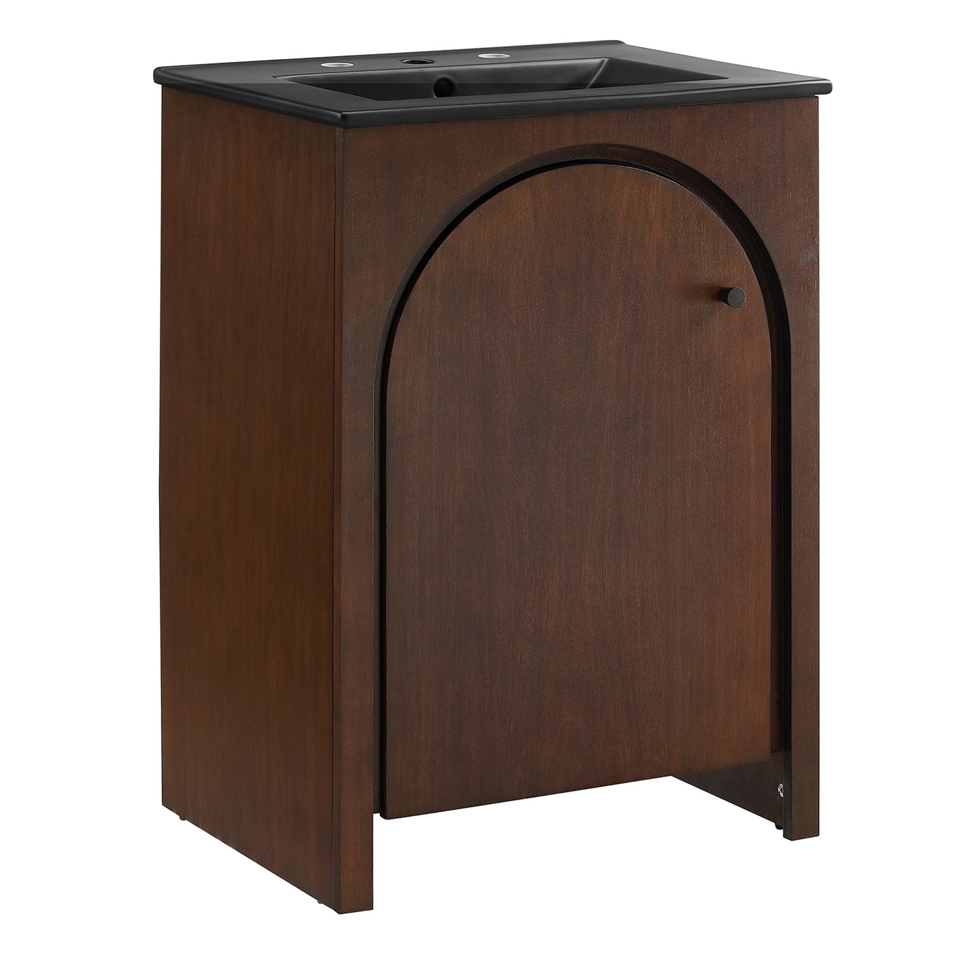 Appia Bathroom Vanity Basin Included - EEI-6789-WAL-BLK