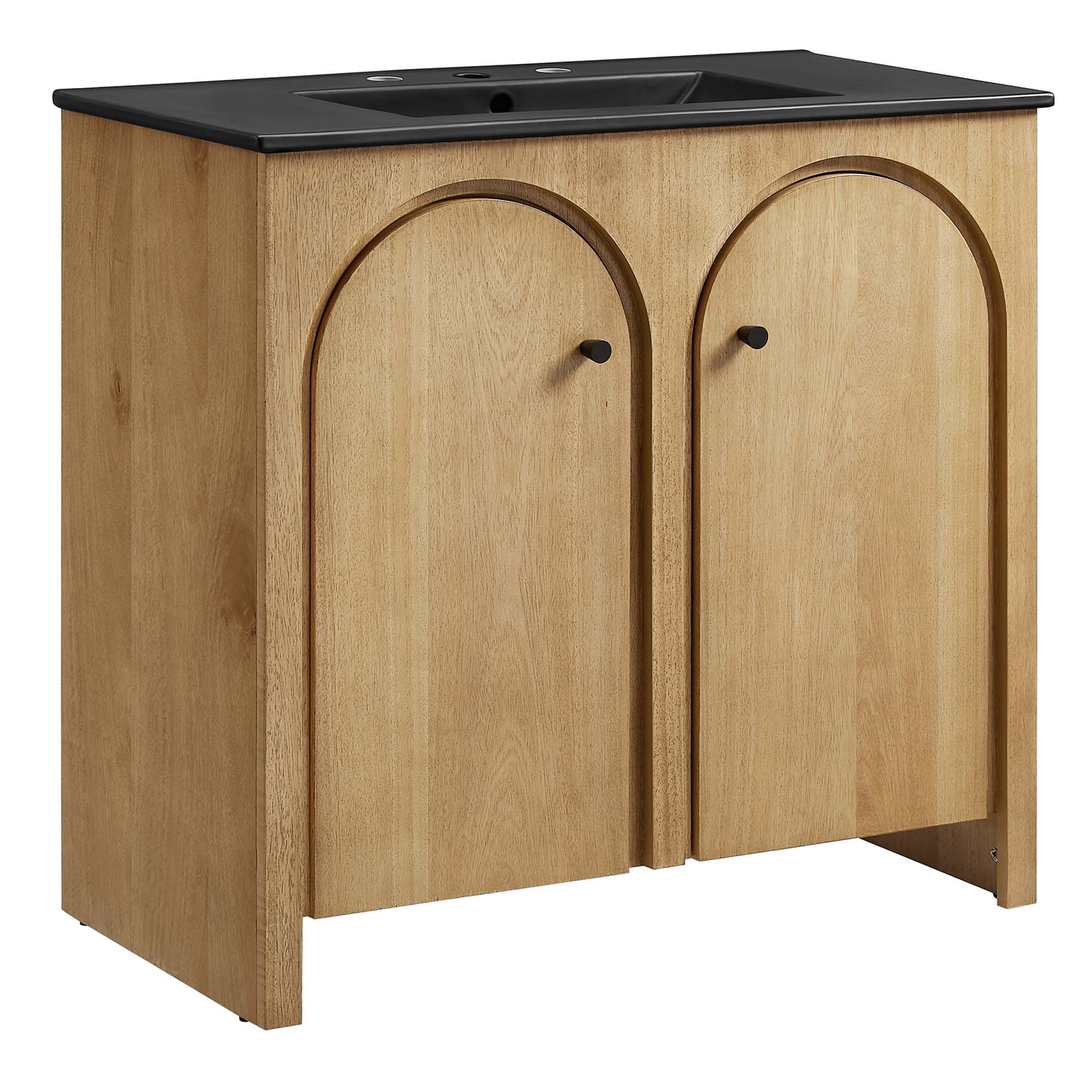 Appia Bathroom Vanity Basin Included - EEI-6791-OAK-BLK