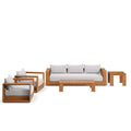 modern 5-Piece Outdoor Patio Acacia Wood Furniture Set