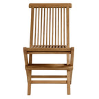 Vienna Outdoor Patio Teak Wood Folding Dining Chairs Set of 4