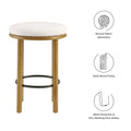 Fable Boucle Fabric Counter Stools - Set of 2