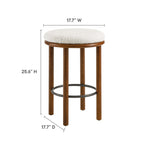 Fable Boucle Fabric Counter Stools - Set of 2