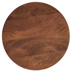 Valeo Round Wood and Metal Side Table
