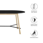 Infuse 71" Wood Grain Dining Table