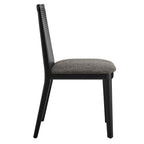 Monarch Beech Wood and Rattan Dining Side Chair