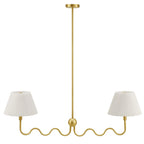 Wave Squiggle 2-Arm Pendant Light