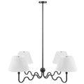 Wave Squiggle 4-Arm Pendant Light