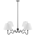 Wave Squiggle 4-Arm Pendant Light