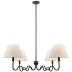 Wave Squiggle 4-Arm Pendant Light