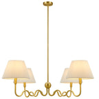 Wave Squiggle 4-Arm Pendant Light