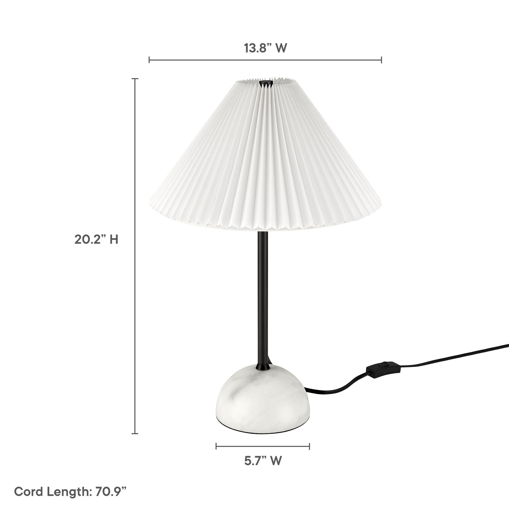 Illusion Marble Dome Floor Lamp