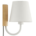Sunlit Swivel Wall Sconce - EEI-6880-NAT-WHI