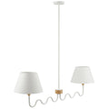 Sunlit Squiggle 2-Arm Pendant Light