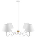 Sunlit Squiggle 4-Arm Pendant Light