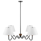 Sunlit Squiggle 4-Arm Pendant Light
