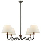 Sunlit Squiggle 4-Arm Pendant Light