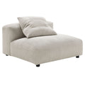 Solace  Modular Corduroy Upholstered Armless Chair